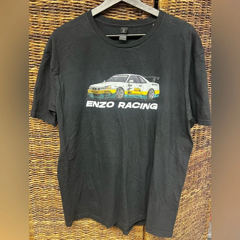 Enzo Racing-Gildan, Soft Style, Size:Large, Black - Picture 1 of 4